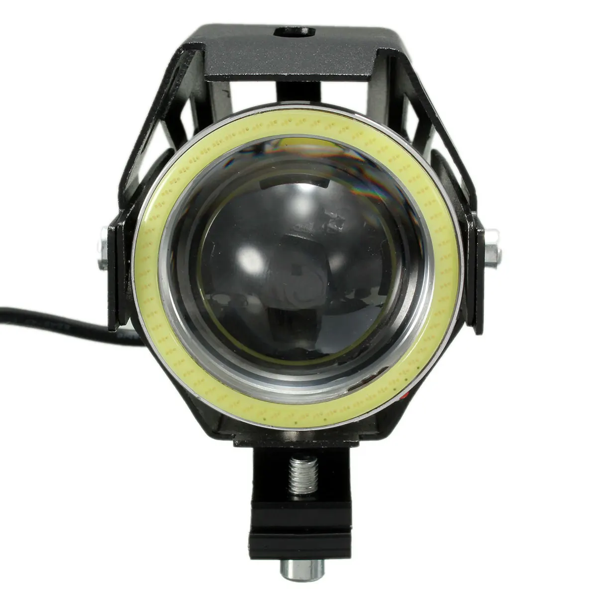 Универсальные черные мотоциклетные Фары противотуманные лампы U7 Led, Мотоциклетные аксессуары для точечного прожектора 12 V-80 V Moto DRL пятно света