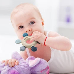 Anneau de dentition en bois pour bébé, anneaux en bois de qualité alimentaire, pendentif d'allaitement, jouets pour bébé, accessoires anneau brosse 