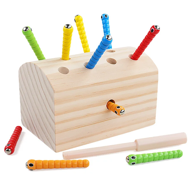 Деревянная энтомологическая ловли рыбной для родителей и ребенка малышей