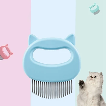 

Pet Massage Brush Shell Shaped Handle Pet Grooming Massage Tool To Remove Loose Hairs Only For Cats New