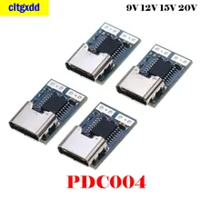 

1PCS FOR PDC004-PD Type-C PD decoy module PD2.0 PD3.0 to DC DC trigger QC4 charger 9V 12V 15V 20V fast charging circuit board