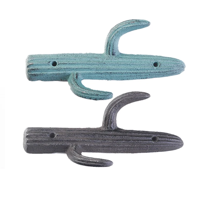 1 Darabos Öntöttvas Kaktuszhorog 2 -Ben Falra Szerelt Nagy Teherbírású Fém Fogas Zöld/Barna Kabát/Kulccsal/Táska/Törülköző Otthoni Dekorációs Fürdőszoba Konyha - Image 6