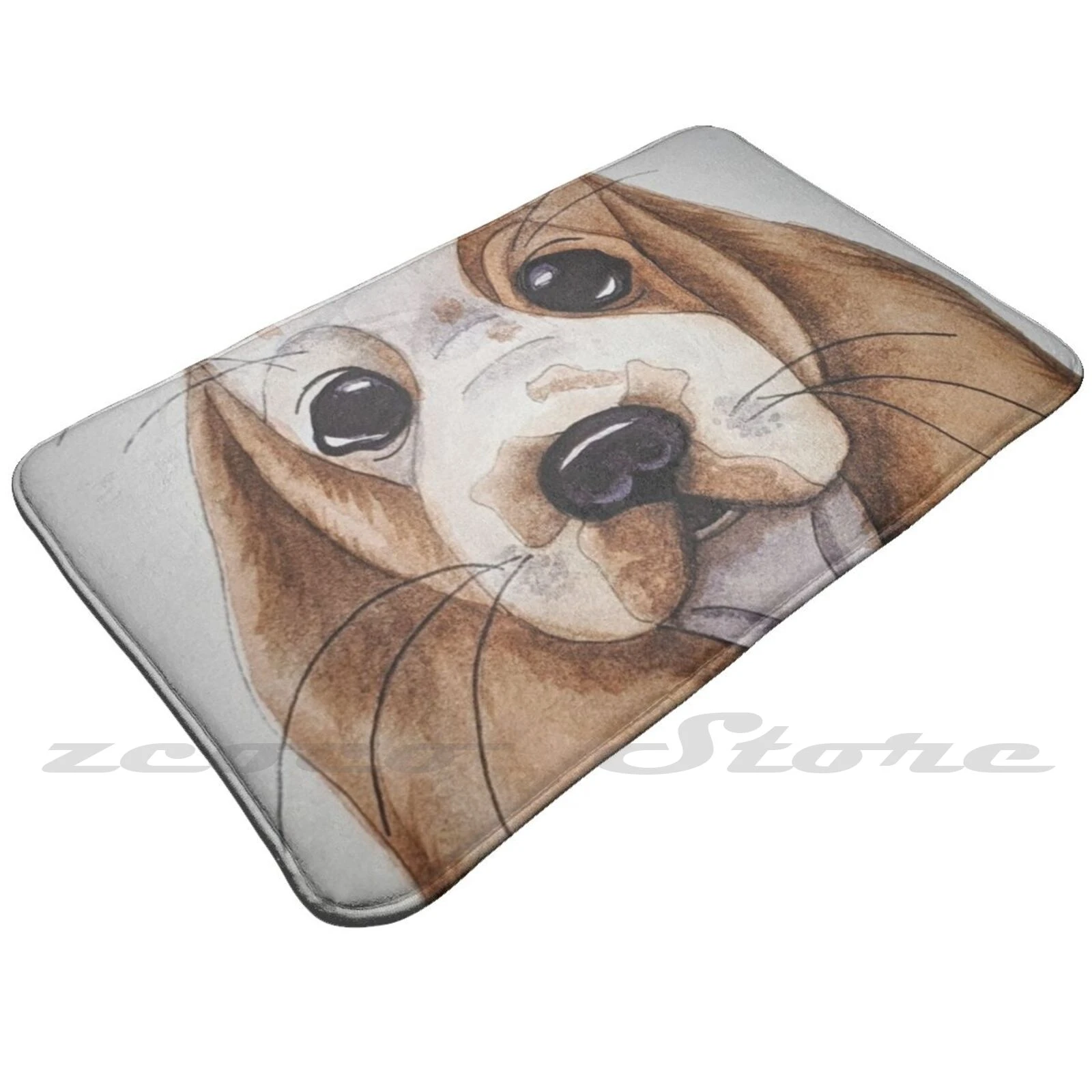 犬のための絵が描かれた柔らかいインテリアマット 水のような色 滑り止め マット Aliexpress