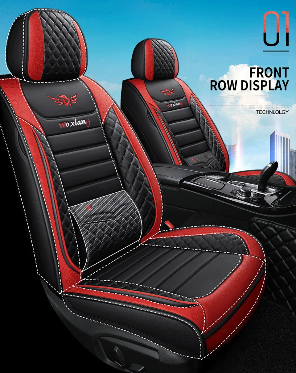 Leder Auto sitzbezüge Für auto audi a4 b8 b6 b7 avant a3 8p a5 sportback q2  q3 a7 q7 4l 100 c4 a6 4f c7 c5 zubehör styling - AliExpress