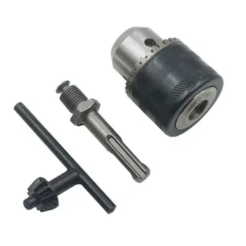 

1.5-13mm Drill Chuck Set Tool Accessories Impact Wrench Replacement Quick Release Durable Steel Socket Square Converter Adaptor