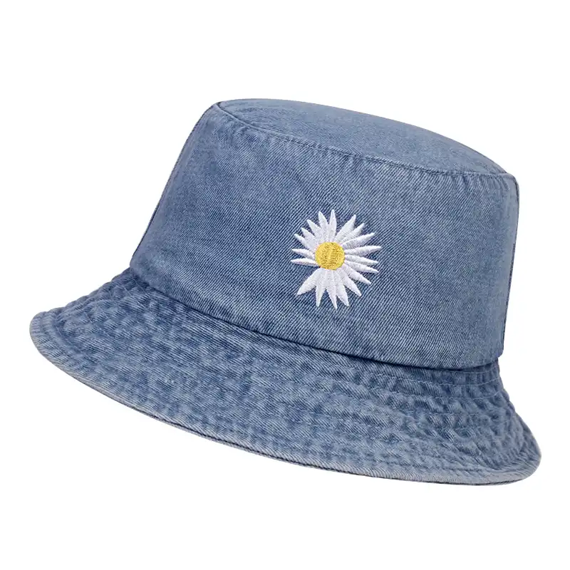 Sommer Ganseblumchen Eimer Hut Frauen Manner Vintage Denim Mode Fischer Kappe Madchen Daisy Sonne Hute Hip Hop Hute Panama Hut Casquette Eimer Hute Aliexpress