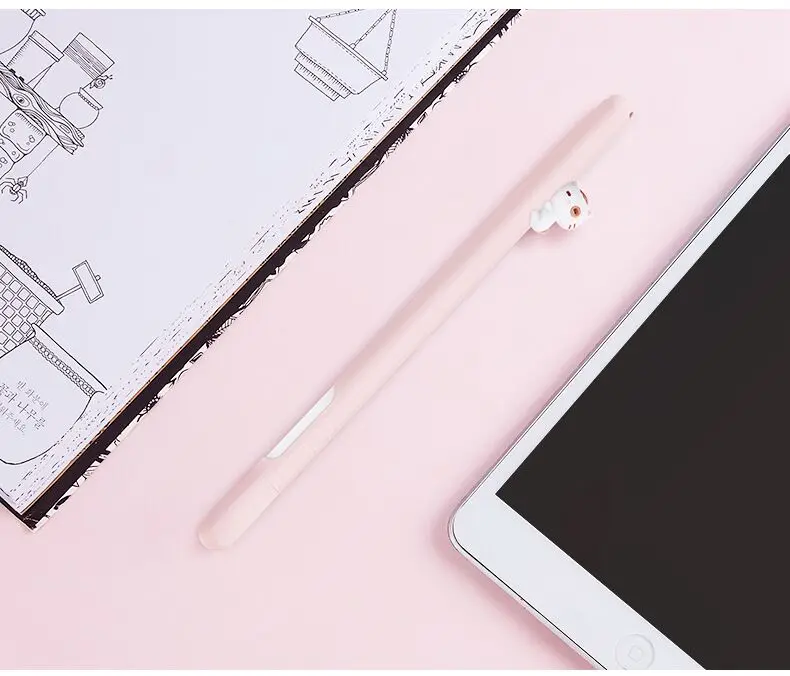 Цветной Мягкий силиконовый чехол для Apple Pencil, совместимый с iPad Tablet ручка-стилус, защитный чехол