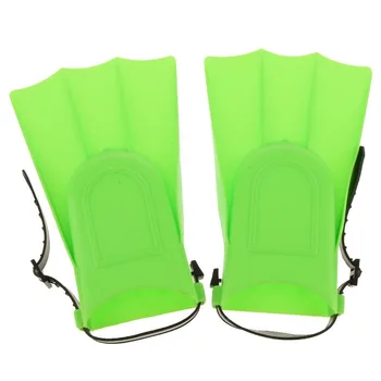 

Kids Adults Adjustable Fins Swimming Diving Swimming Fins - Green, S: 25-30