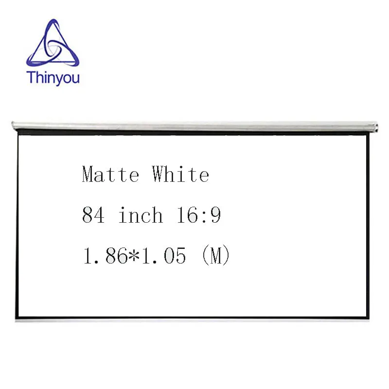 Thinyou новинка акция Заводские продажи 84 дюйма 16:9 занавески и ручной проектор экран