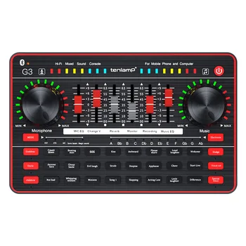 

Live sound card equipment with micphone for youtube focebook ins video live 24 sound effects, active atmosphere is not embarrass