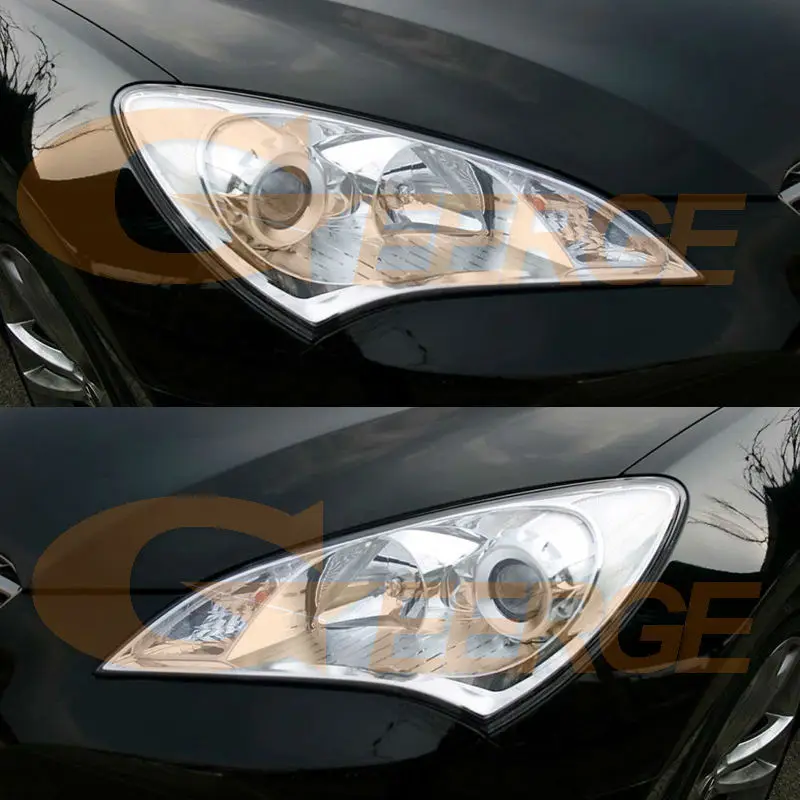 Для Hyundai Genesis Coupe 2009 2010 2011 2012 превосходное Ультра яркое кольцо с монолитным блоком