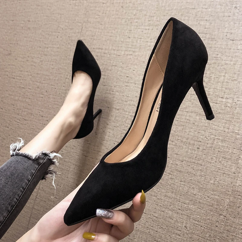 Новые офисные женские туфли на высоком каблуке 2020 г. Женские пикантные