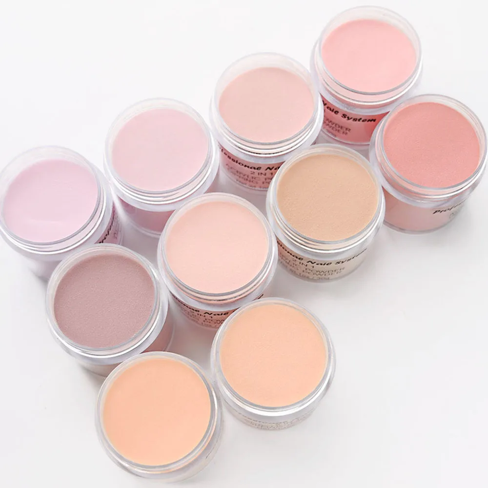 

10g/Bottle 2 in 1 Nude Acrylic Powder Dipping Powder Crystal Manicure Accessory Nail Extensiong and Carving Acrylic Powder Tr#41