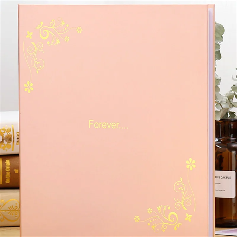 

18 Inches Forever Love Lucky Clover Photo Album DIY Scrapbook Pockets Family Photo Book Wedding Birthday Memory Book 300 Picture