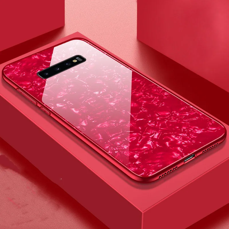 Чехол для Samsung Galaxy S20 Ultra мраморное закаленное стекло жесткая задняя крышка Note 10 S10