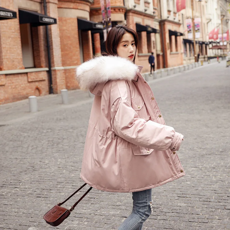 

Oversize Cotton Coat Women's 2018 Winter New Style Loose-Fit BF Dongdaemun INS Cotton-padded Clothes Students Padded Workwear Co