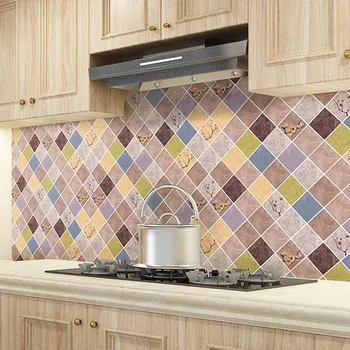 

3M/5M Kitchen PVC Wall Stickers Wallpaper Films Refurbished Wardrobe Clothes Cupboard Door Desktop Furniture Home Decoration
