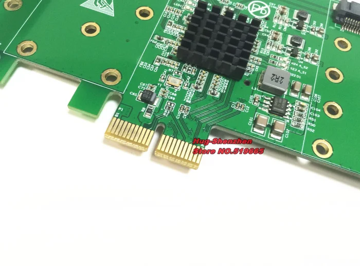  Top verkauf PCI EXPRESS zu 4port msata ssd RAID Controller Karte für 1U chassis unterstützung raid 