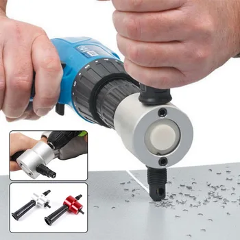 

Metal Cutting Double Head Sheet Nibbler Saw Cutter Tool Drill Attachment Free Cutting Tool Nibbler Sheet Metal Cut