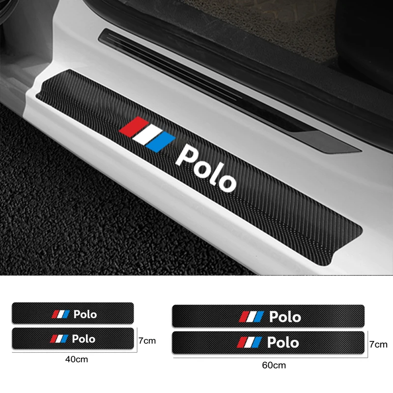 Защитные аксессуары для Volkswagen VW Polo автомобильный Стайлинг 4 шт. защитные кожаные