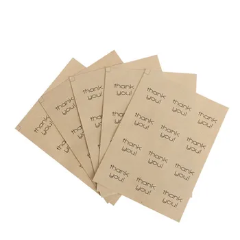 

60pcs Thank You Stickers Paper Bag Decorative Diy Diary Sticker Round Labels Scrapbooking Sticky Stationery School Supplies