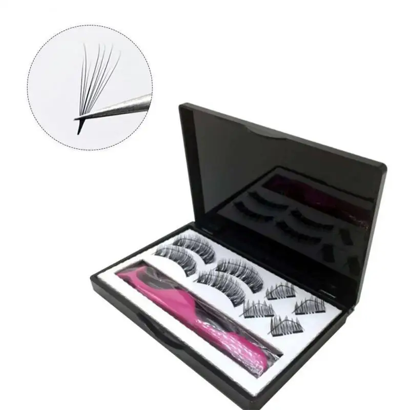 8pcs Natural 3D False Eyelashes Double Magnetic Lashes Pure Handwork Eye lashes Mink Lashes Extension False Eyelashes Make-up 8pcs Natural 3D False Eyelashes Double Magnetic Lashes Pure Handwork Eye lashes Mink Lashes Extension False Eyelashes Make-up