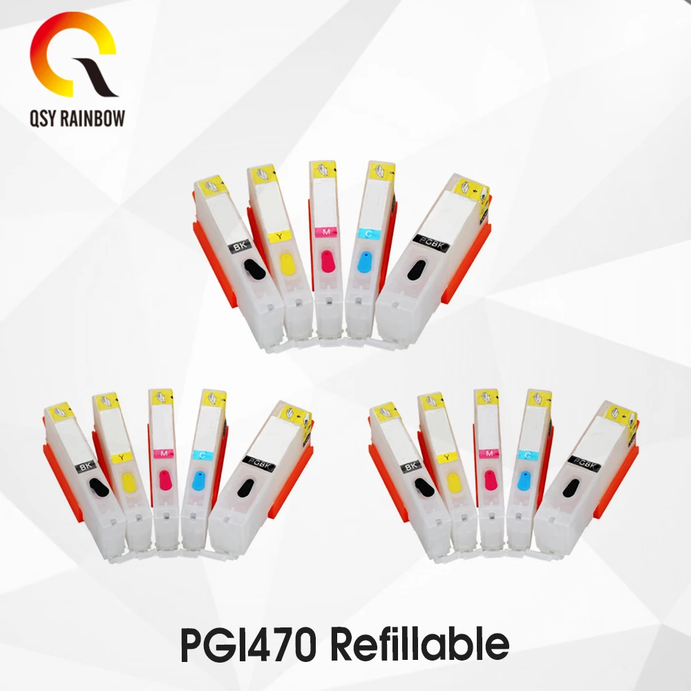 15 шт. для canon PGI470 CLI471 PGI-470BK CLI-471 совместимый чернильный картридж для принтера canon PIXMA MG5740 MG8640 - Цвет: 33333