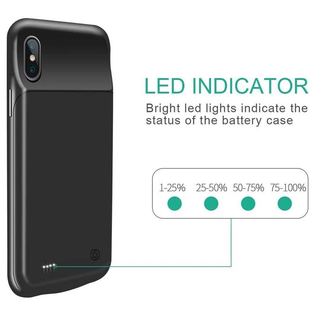 KQJYS 4000 мАч чехол для внешнего аккумулятора для iPhone XR резервный внешний аккумулятор чехол Мягкий силиконовый чехол для зарядки телефона чехол для питания