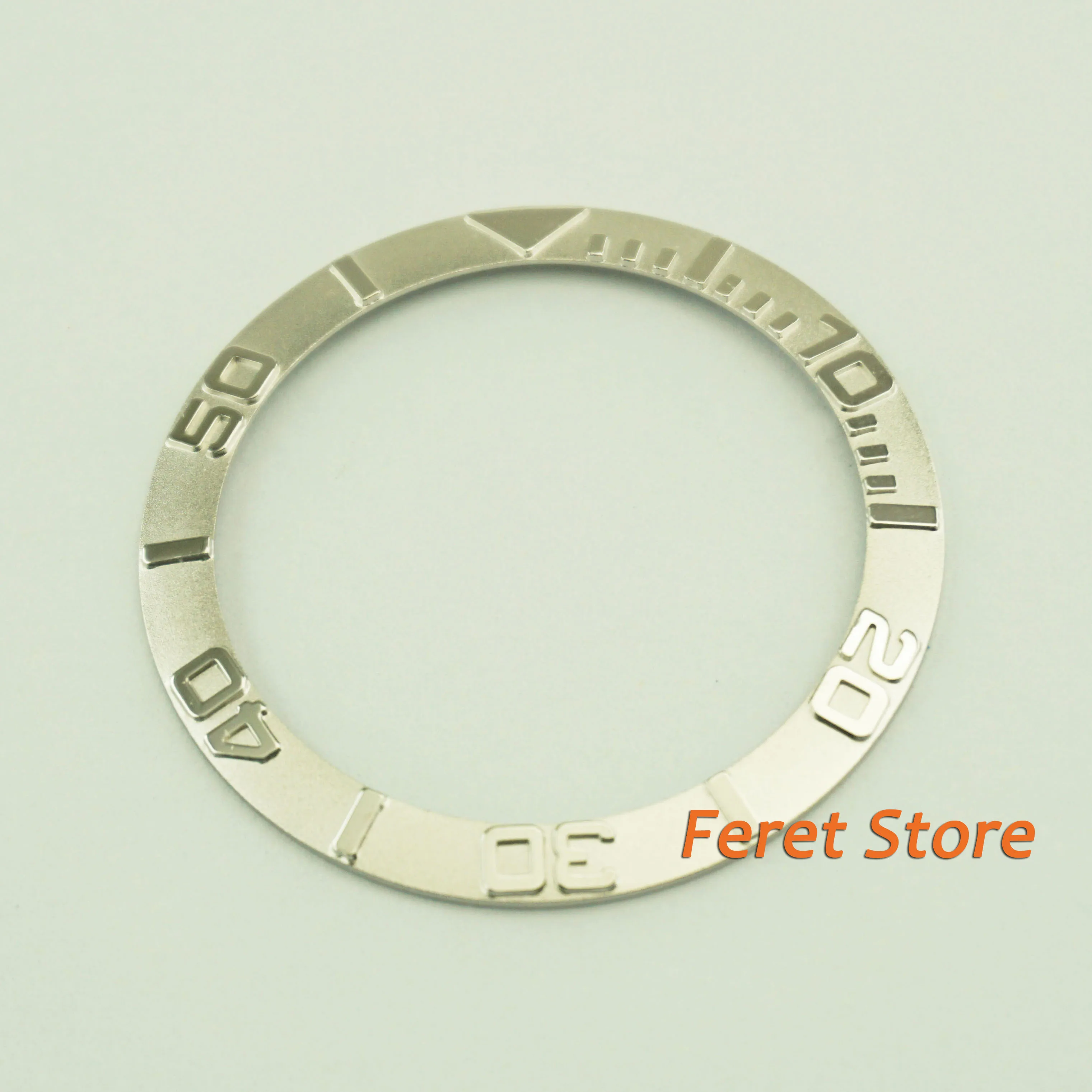 Watch bezel New 38mm Stainless steel silver gold insert for watch aftermarket replacement parts
