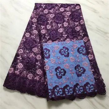 

French Net Lace Fabric 2020 Latest African Lace Fabric With Stones High quality African Nigerian Embroidery Tulle Lace Fabric