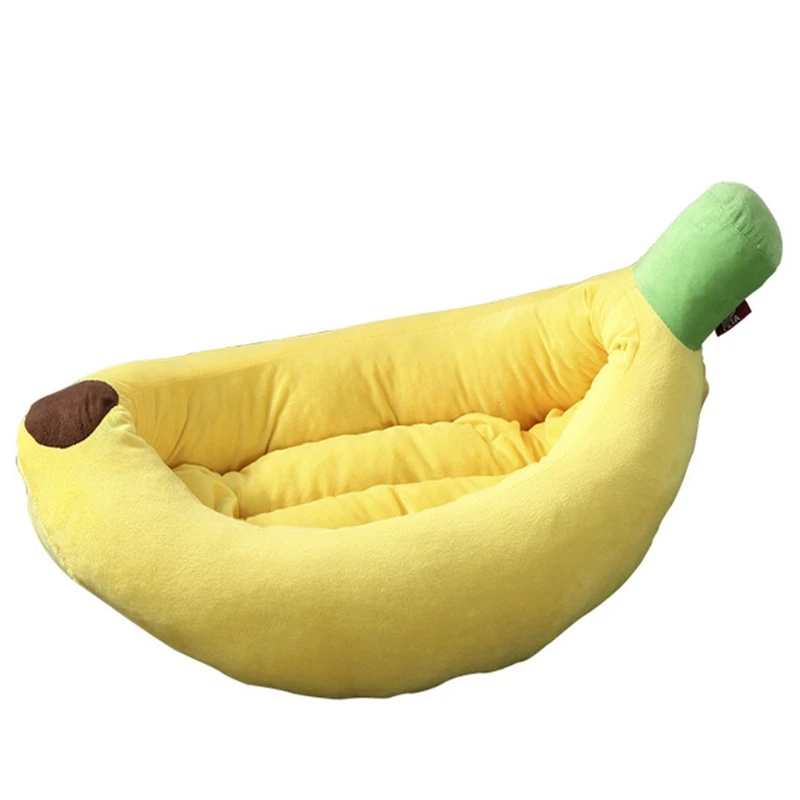 

Banana Dog Bed Comfortable And Washable Banana Shape For Small Dog And Cat Fashion Pet Cushion Bed Detachable Plush Nest