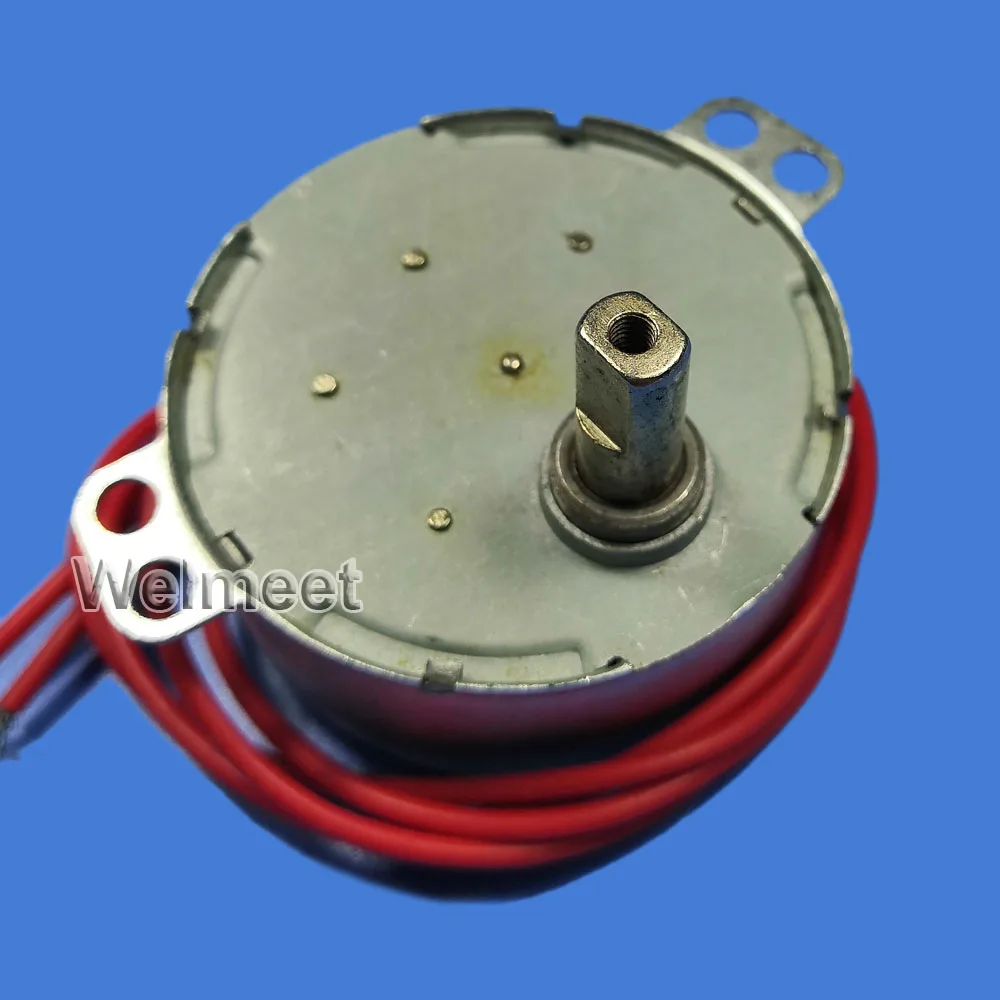 AC5V 6V 9V 12V 24V 110V 220V TYC пластиковый редуктор синхронный мотор-редуктор двойной плоский нарезающий вал