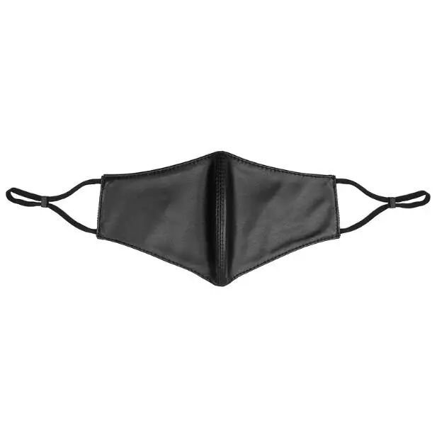 Men Women's windproof waterproof natural sheepskin leather mask lady's cotton lining genuine leather punk mouth-muffle R2718