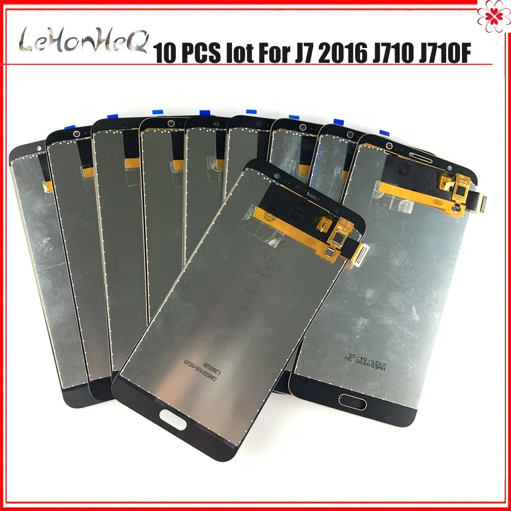 10 шт./лот J710 ЖК-дисплей для Samsung Galaxy J7 2016 SM-J710F J710M J710H J710FN с сенсорным экраном и