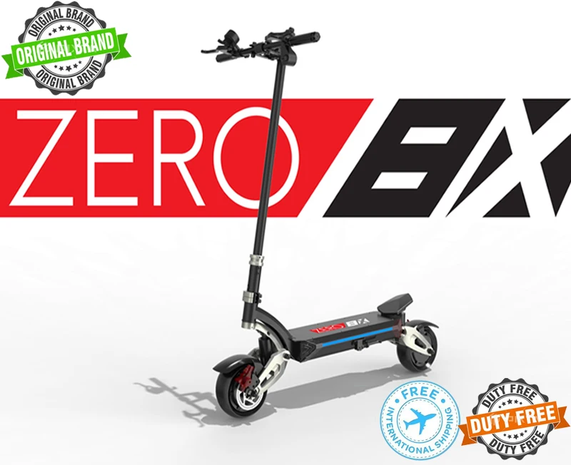 Электрический скутер ZERO 8X компактная двойная подвеска двухмоторный e 800 Вт * 2