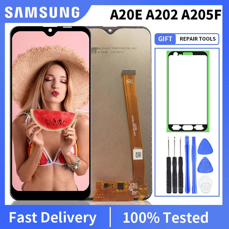 

5.8'' Original For Samsung Galaxy A20e A202 A202F A202F/DS Display Touch Screen Digitizer Assembly For SAMSUNG A20e LCD