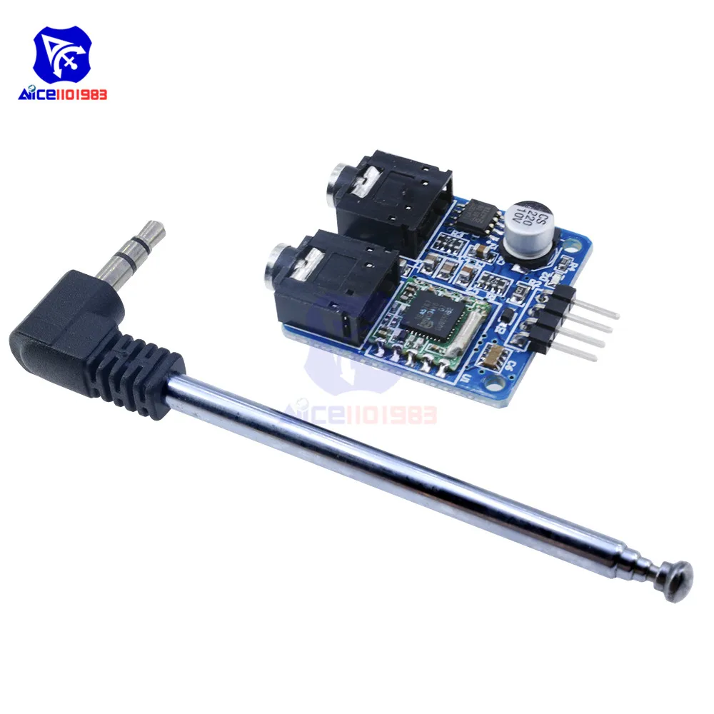 Diymore TEA5767 76 108 МГц FM стерео радио модуль с антенной для Arduino|radio module|module fmfm radio module |