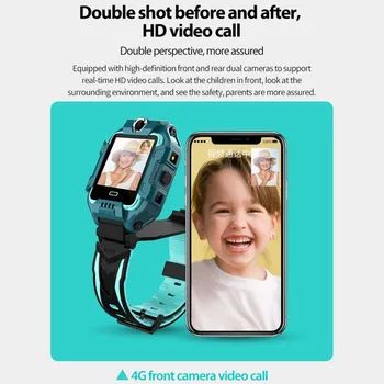 

Waterproof Children's Phone Watches GPS 360 Degree Spin GPS LBS Tracker Phone For Kids Gift SOS Call Remote Camera HD Screen