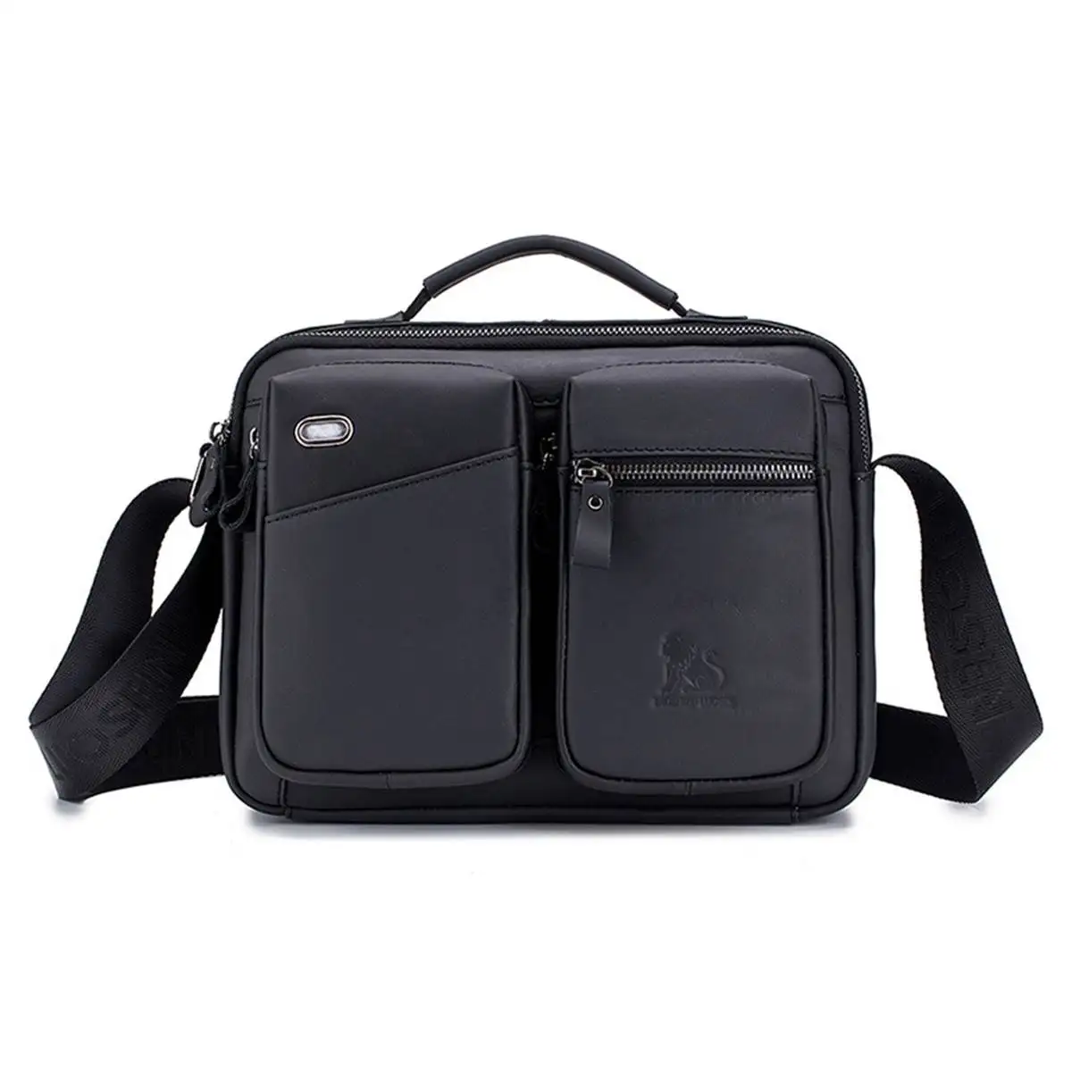 Мужские сумки, сумка из коровьей кожи, большой рюкзак на плечо, модная мужская повседневная сумка-тоут с клапаном, сумка в деловом стиле, Новинка