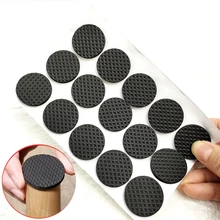Alfombrilla antideslizante negra para muebles amortiguador de parachoques para silla, Protector de almacenamiento duro, alfombrilla de protección, patas de muebles autoadhesivas