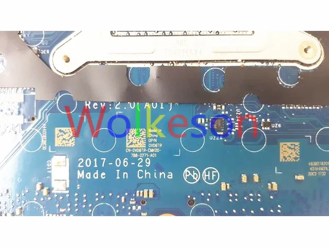 SHELI для DELL широта 5480 Материнская плата ноутбука W/I7-6600U cpu W/GPU DDR4 CN-0VD6TR 0VD6TR VD6TR CDM70 LA-E082P тест ОК