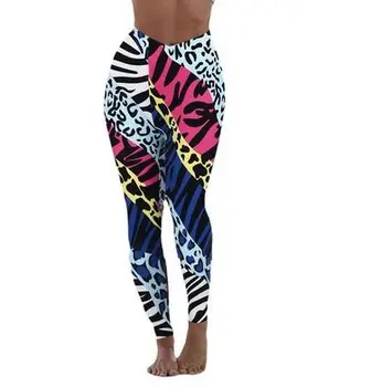 

Ligentleman Multicolor Print Hip Tightness Pants Seamless Trousers Gym Running Pants Women Exercise Women Fitness Clothing