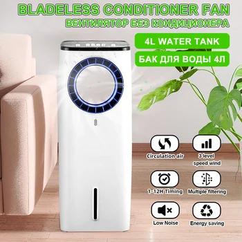 

Newest Bladeless Cooling Fan 220V Electric Fan Top Quality Cooler Air Conditioner Timer 3 Speed Air Conditioning for Home Office