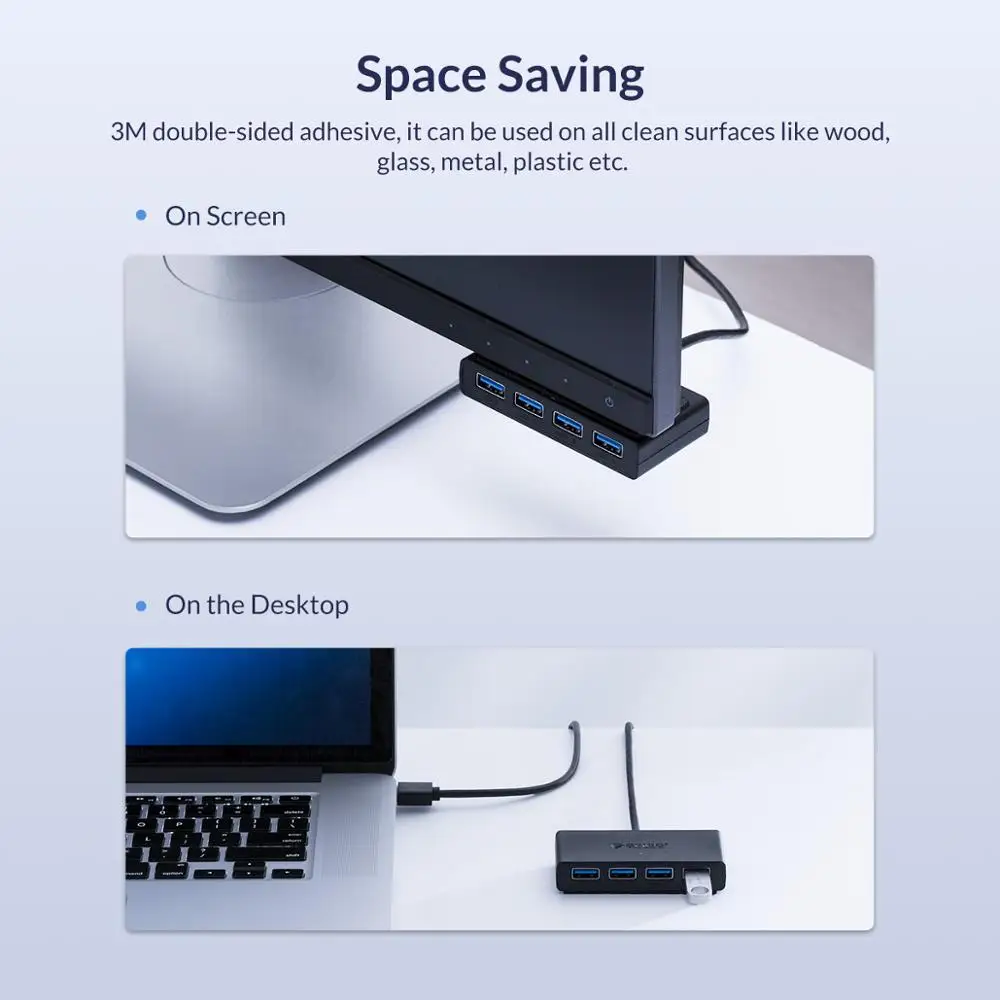 ORICO Mini USB 3 0 концентратор 4 порта питания OTG с микро интерфейсом для MacBook ноутбука