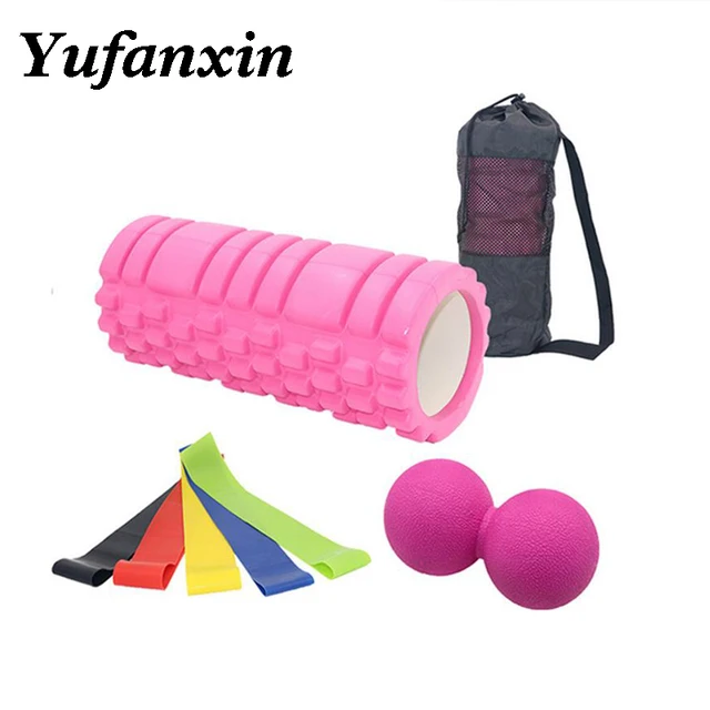 US $13.98 Yoga Colume Massager ball Pilates Body Building Back Sports Full Body Muscle Massage Resistance Ban