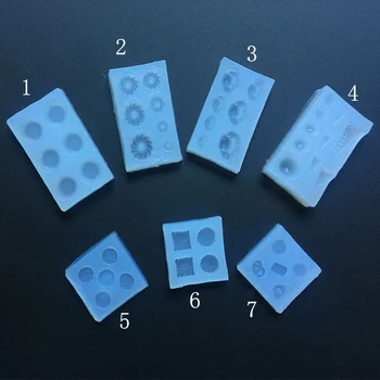 

1PC Mini Cupcake Biscuit Icecream Shaped Silicone Expoxy Mold UV Resin Moulds Pendant Tools Jewelry Tools