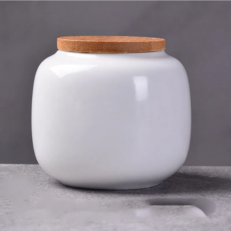 ermine 220ml Chinese Style Ceramic Storage Bottle Jar Colorful Tea Caddies Containers Kitchen Portable Travel Candy Coffee Snacks Jar - Цвет: ermine