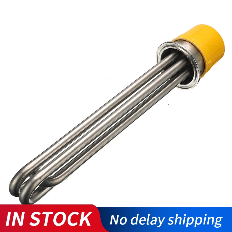 1PC Thread Heating Pipe DN32 220V Water Heater Electrical Immersion Element Booster 3KW//4.5KW//6KW