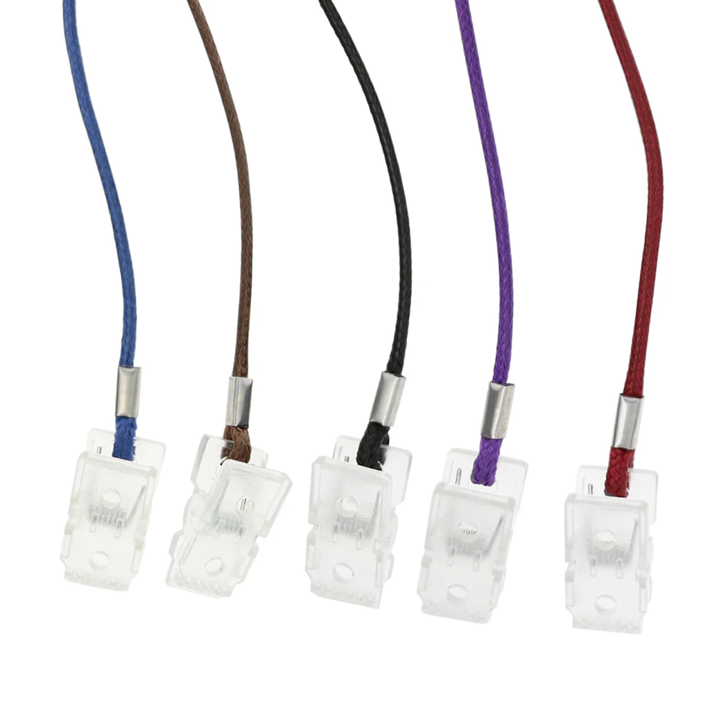 5x Adjustable Mealtime Dinner Napkin Clip Strap Lanyard Bib Holder Neck Chain Elderly Adults Kids Clothing Protector Tools