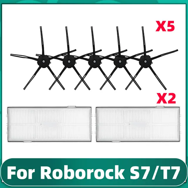 Xiaomi Roborock S7 Max / T7S Plus / G10 Replacement Parts Main Side Brush Hepa Filter Mop Dust Bag Cover Vacuum Cleaner Kits Set N
